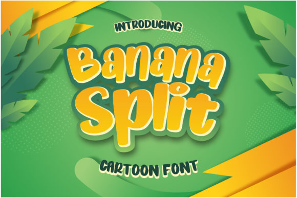 Banana Split Cartoon: A Playful Display Font for Web Design