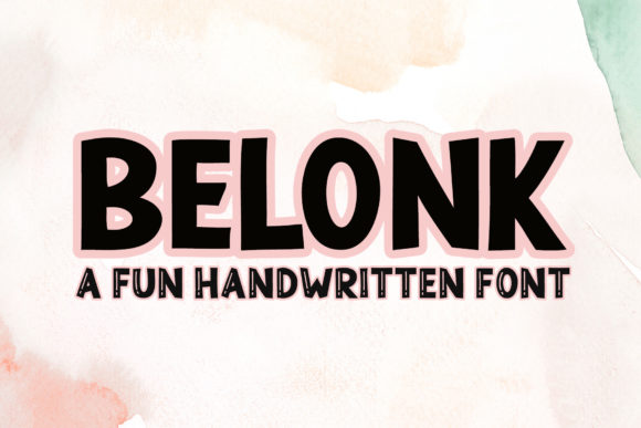 Belonk: A Display Font for Bold Branding