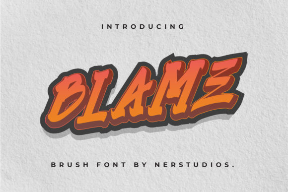 Blame Font for Bold Digital Design