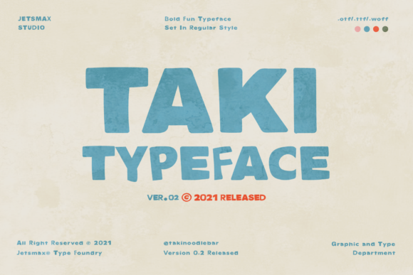 Branding with Taki: A Vintage-Inspired Display Font for Creative Projects