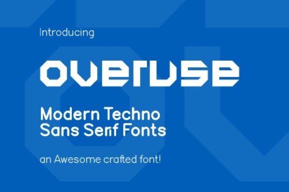 Overuse Font for a Modern Editorial Makeover