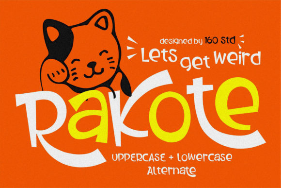 Rakote: A Playful Display Font for Editorial Design