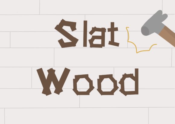 Slat Woods: A Playful Display Font for Creative Branding