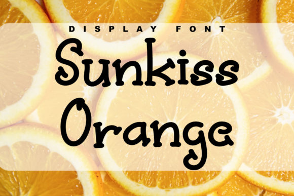Sunkiss Orange Font for Business Branding
