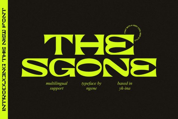 The Sgone: A Modern Display Font for Digital Projects