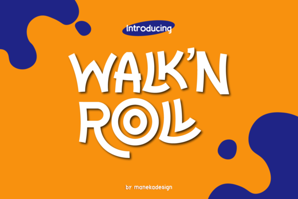 Walk N Roll: A Playful Font for Bold Visuals